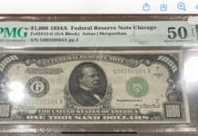 Numismatic Crime – Bullion Stolen With Bad Check $1,000 Note Stolen at Palm Beach Coin Show - Recovered. Photo courtesy Numismatic Crime Information Center (NCIC)