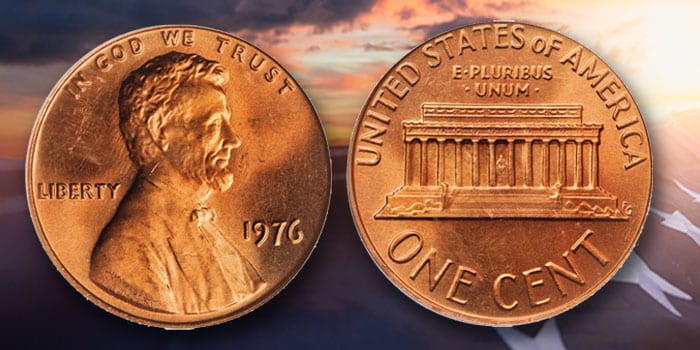 United States 1976 Lincoln Memorial Cent