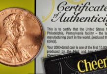United States 2000 "Cheerios" Lincoln Cent