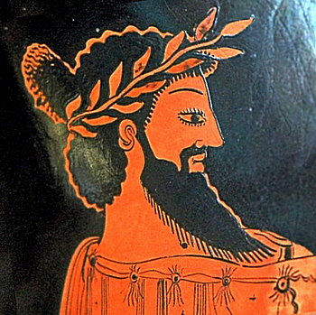 Depiction of Croesus, Attic red-figure amphora, painted c. 500–490 BC