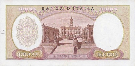 back, Italy P-197 banknote