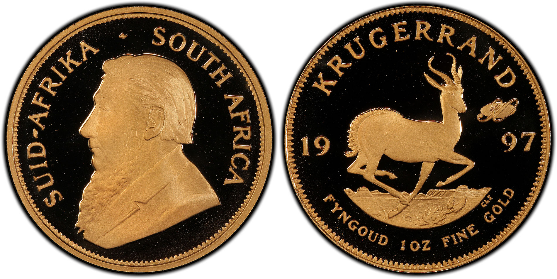South Africa 1997 Krugerrand 30th Anniversary Privy PCGS PR69DCAM
