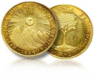  Guatemala - Central American Republic. 8 Escudos, 1824. The Greatest World Coin Auction - The Millennia Collection, Part 3: Latin American Coins