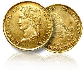 Bolivia - Republic. 8 Escudos, 1852 PTS-FP (Potosi). The Greatest World Coin Auction - The Millennia Collection, Part 3: Latin American Coins