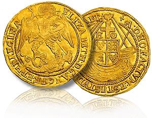 Great Britain. Angel, Elizabeth I, 1558-1603