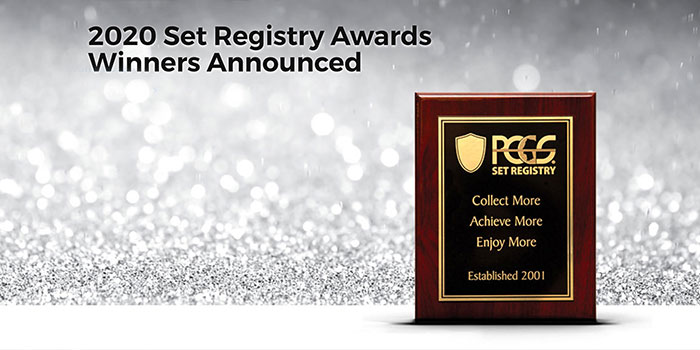 PCGS Set Registry 2020 Awards Recognize Famous Coin Collectors, Outstanding Coin Collections