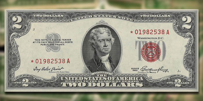 United States Series 1953 Federal Reserve $2 and $5 Notes