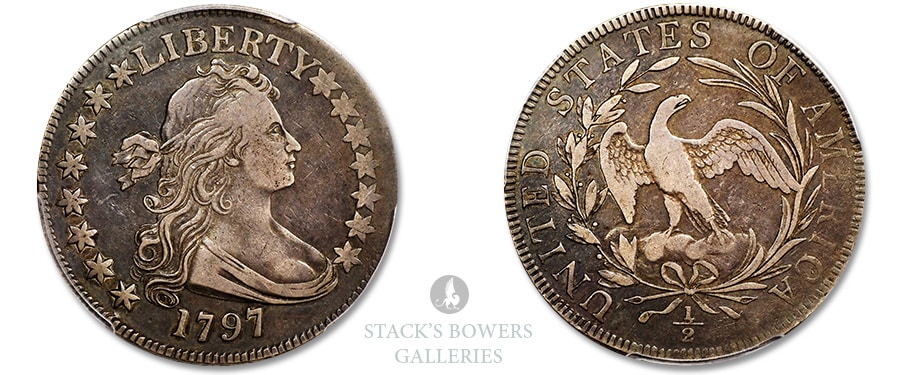 Exceptional 1797 Half Dollar in Stack's Bowers Summer 2022 Showcase Auction