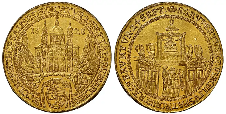 Mint State Salzburg 8 Ducats