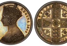 Victorian Elegance: 1848 Pattern Gothic Florin