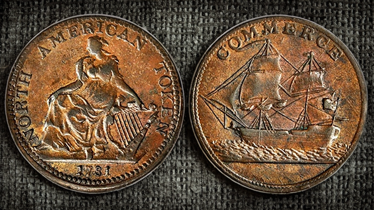 "1781" North American Token (likely struck in 1818-1820). Image: Stack's Bowers.