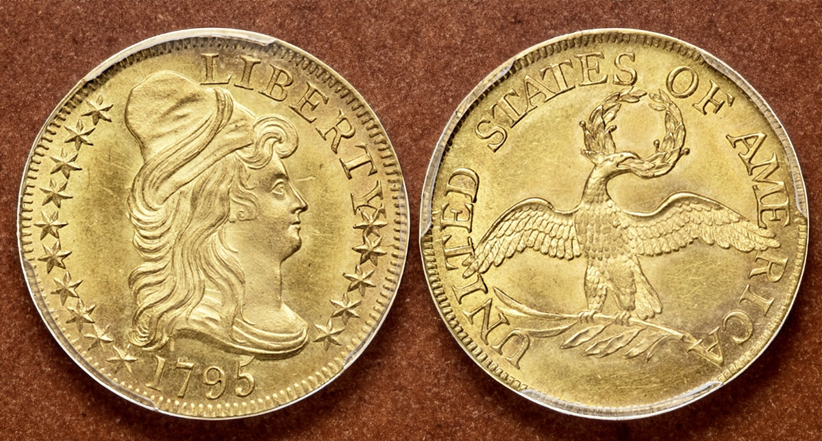 1795 Capped Bust Right Half Eagle. BD-3 Image: Heritage Auctions / CoinWeek.