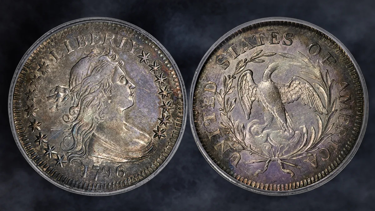 1796 Draped Bust Quarter. Image: Heritage Auctions/CoinWeek.