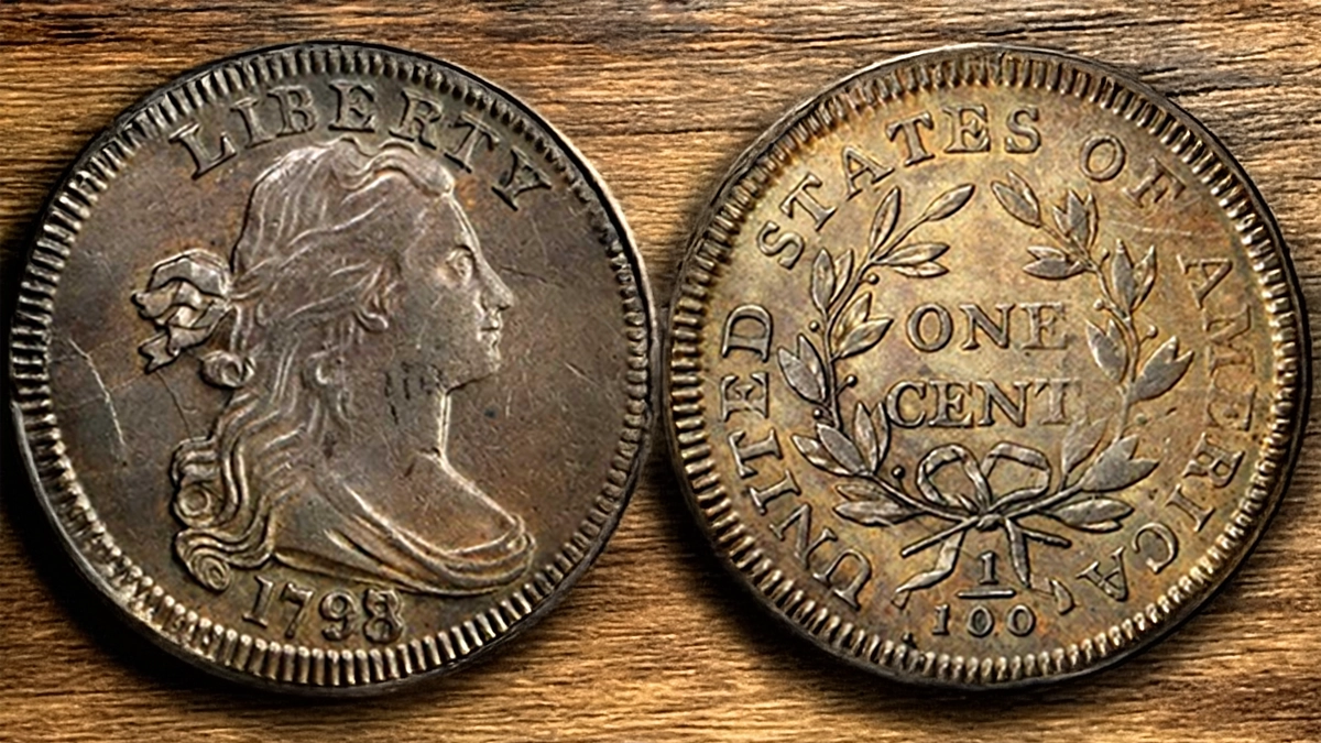 1798 Draped Bust Cent, S-151. Image: Stack's Bowers.