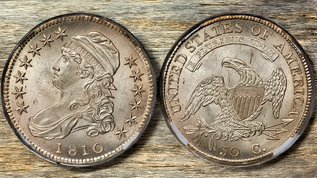 1810 Capped Bust Half Dollar, Overton 108. Image: Heritage Auctions (visit www.ha.com).