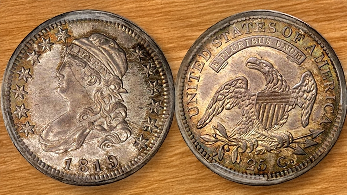 1819 Capped Bust Quarter Dollar, SB-1. Image: Stack's Bowers.