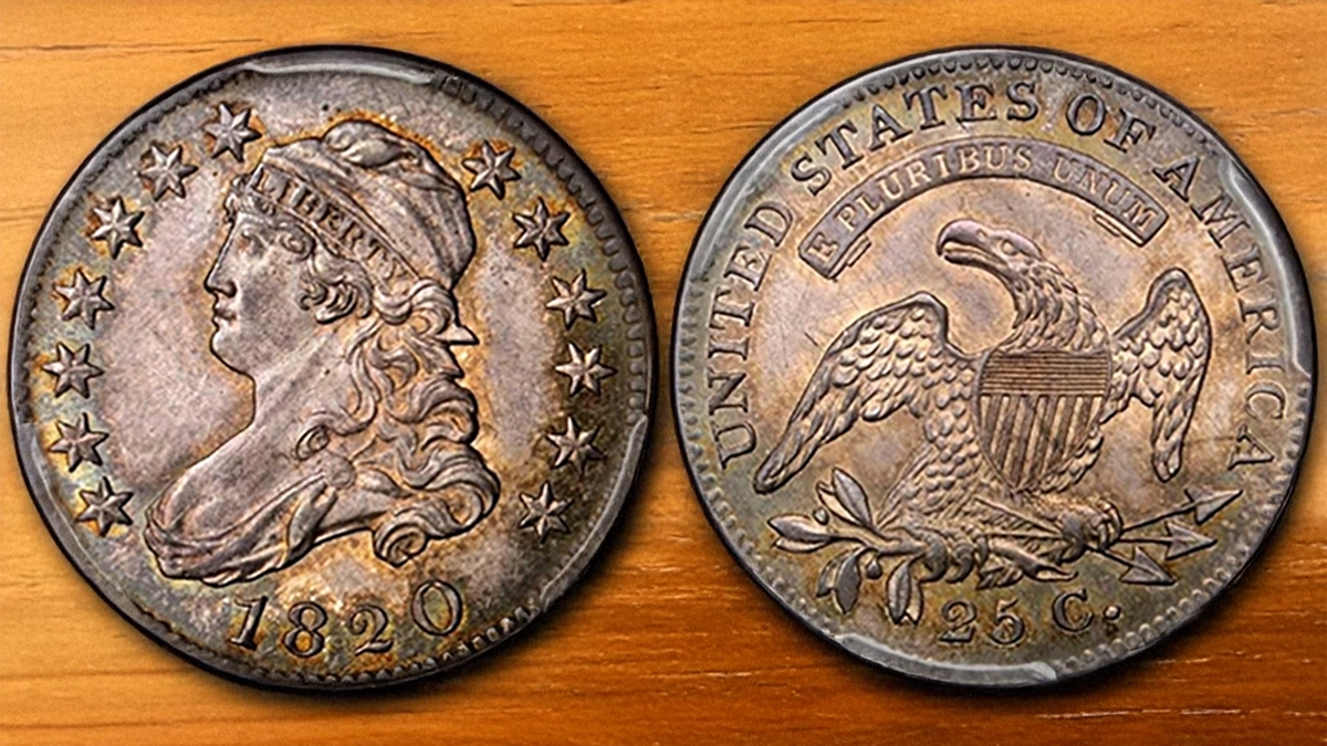 1820 Capped Bust Quarter Dollar, SB-1. Image: Stack's Bowers.