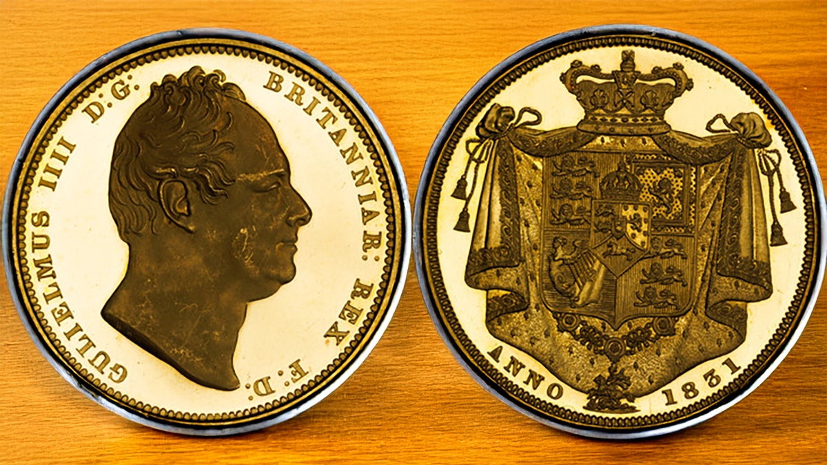 GREAT BRITAIN. William IV. (King, 1830-1837). 1831 AV Two Pounds. Image: Atlas Numismatics / CoinWeek.