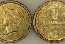 DLRC and D.L. Hansen Complete Charlotte Gold Collection 1849-C Gold Dollar. Image: PCGS/CoinWeek.