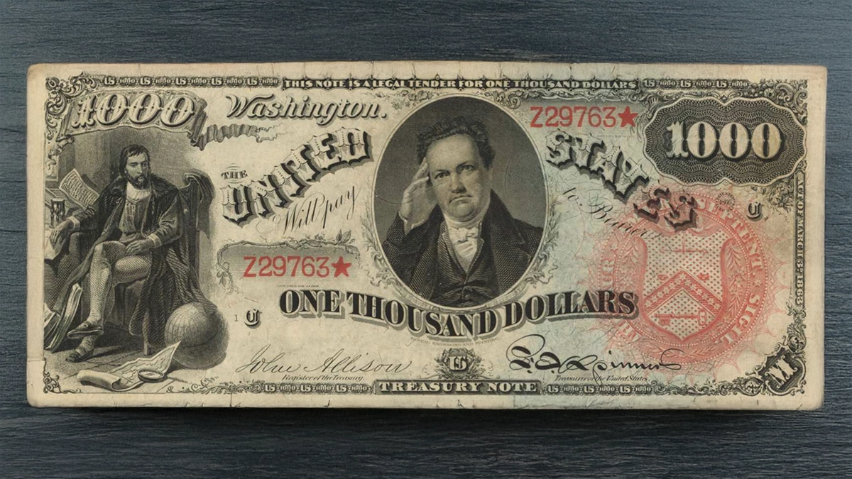 This 1869 Legal Tender $1000 Note sold for $1,440,000 in a 2019 Stack's Bowers auction. Image: Stack's Bowers/CoinWeek.