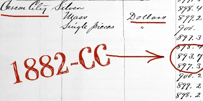 1882-CC Morgan Silver Dollar Adjustments