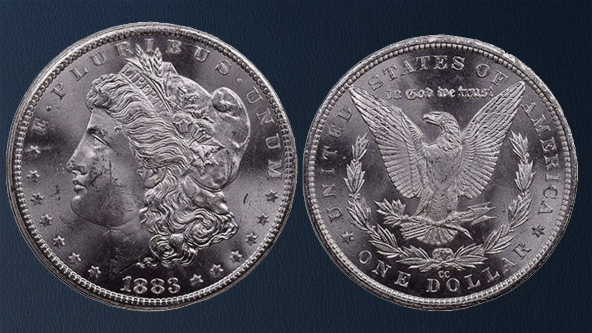 1883-CC Morgan Silver Dollar after conservation. Image: NGC / CoinWeek.