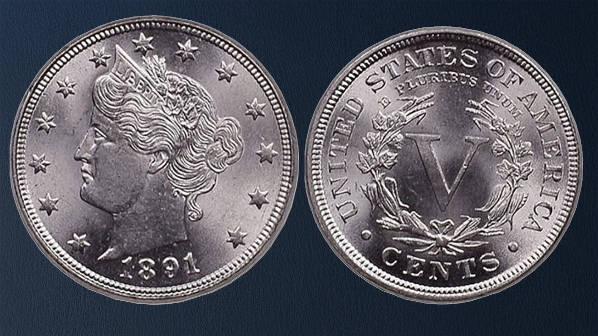 1891 Liberty Nickel After conservation. Images: NGC / CoinWeek.