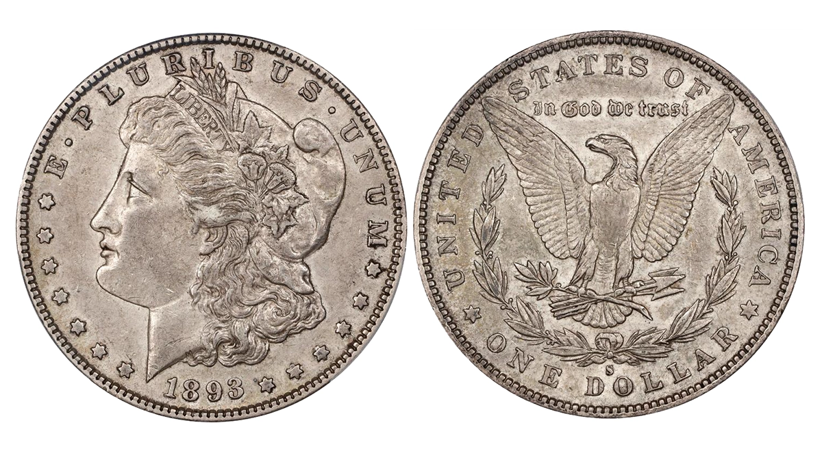 1893-S Morgan Dollar graded AU-50. Image: Stack's Bowers.