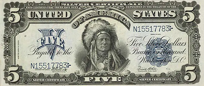 1899 $Five Dollar Note