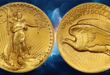 1907 Saint-Gaudens Gold Double Eagle High Relief PCGS SP-65