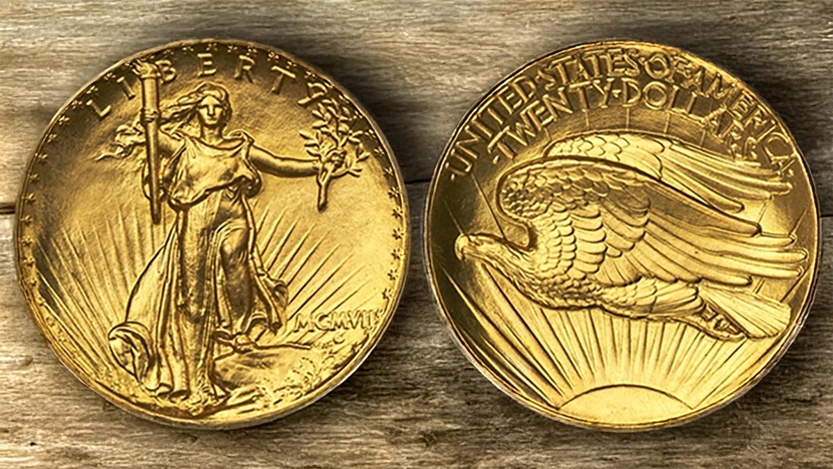 1907 Ultra High Relief Saint-Gaudens Double Eagle. Image: Heritage Auctions (visit www.ha.com).
