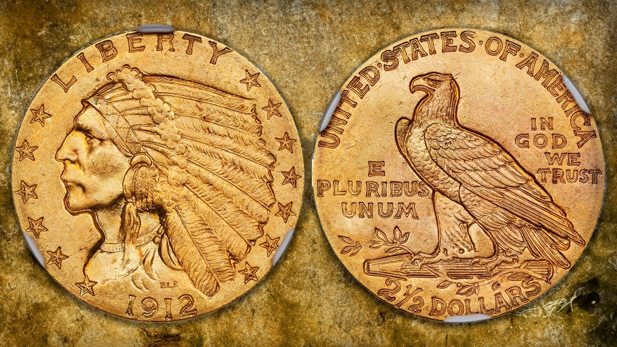 1912 Indian Head Quarter Eagle. Image: Stack's Bowers / CoinWeek.