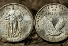 Standing Liberty Quarter, Type 1 (1916-1917) | CoinWeek 1917 Standing Liberty Quarter. Image: CoinWeek.