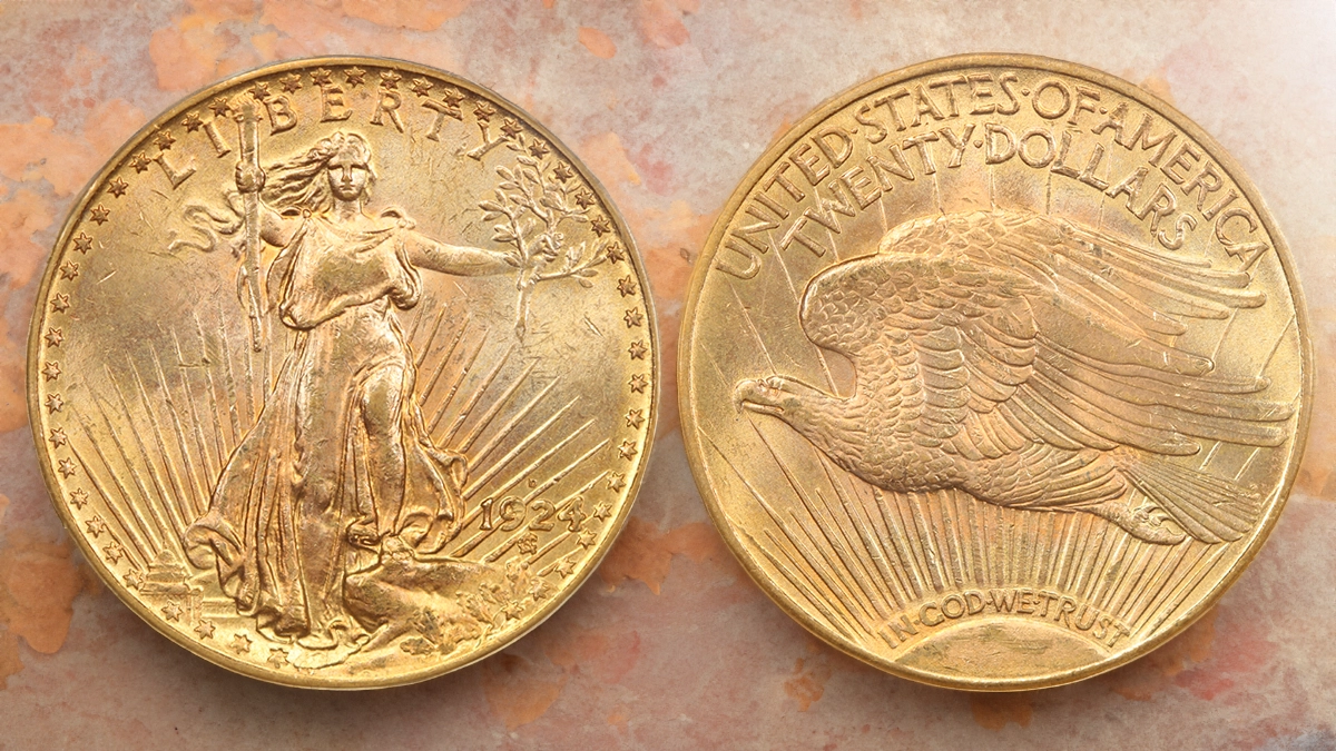 1924-D Saint-Gaudens Double Eagle. Image: DLRC / CoinWeek. 