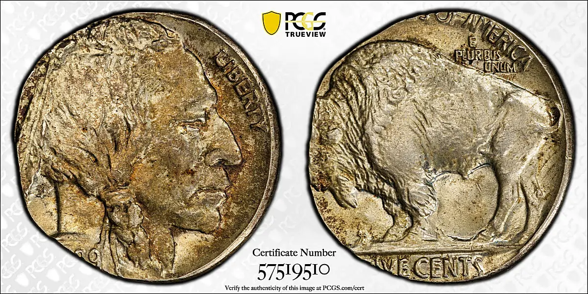 PCGS Certifies Second Finest KnownBuffalo Nickel Struck on a Dime Planchet