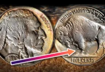 1937-D "Three Legged" Buffalo nickel. Image: CoinWeek.
