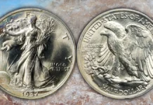 1937 Walking Liberty Half Dollar. Image: Stack's Bowers / CoinWeek.