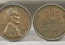 1943-D Lincoln Cent in Copper. Image: Heritage Auctions / CoinWeek.