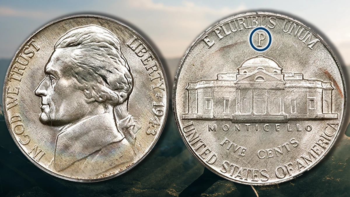 1943-P Jefferson War Nickel.