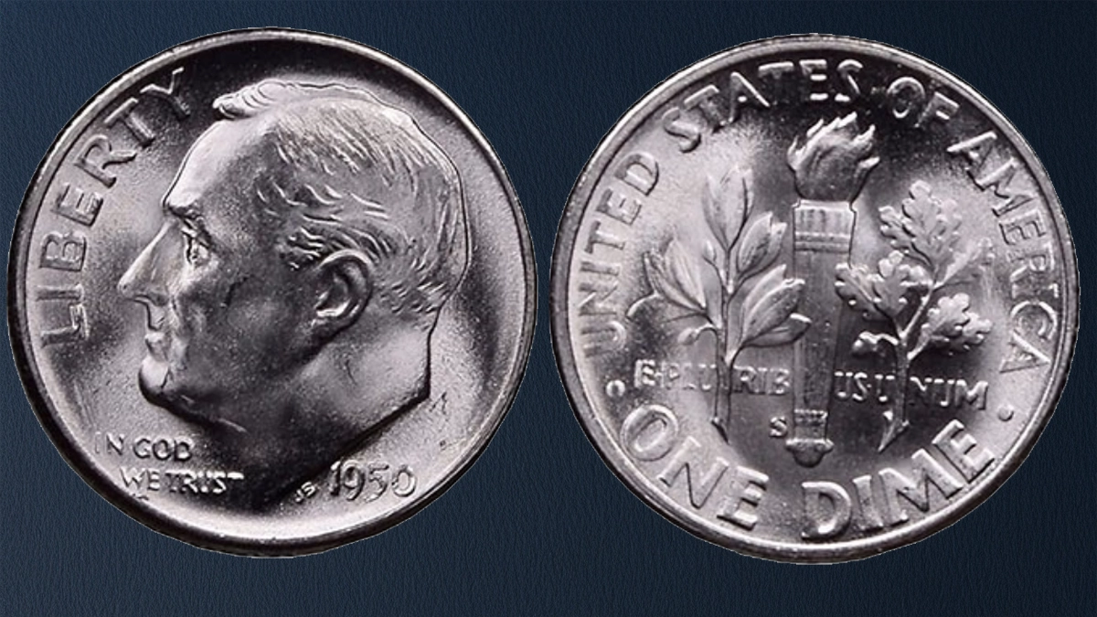 1950-S Roosevelt DimeAfter conservation. Image: NGC / CoinWeek.