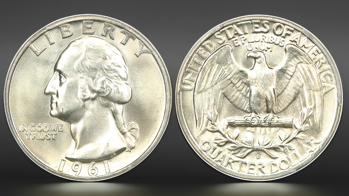 1961-D Washington Quarter. Image: DLRC/CoinWeek.