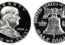 1961 Franklin Half Dollar. FS-801. PCGS PR67DCAM.