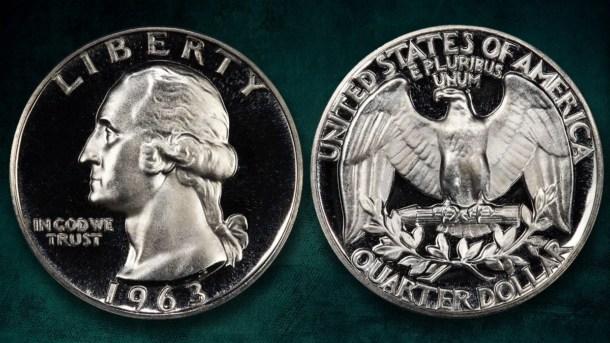 1963 Washington Quarter Proof. Image: CoinWeek.