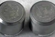 1964 Morgan Dollar Hubs. Image: CoinWeek.