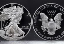 1997-P Proof American Silver Eagle : A Collector’s Guide 1997-P American Silver Eagle Proof. Image: Stack's Bowers / CoinWeek.
