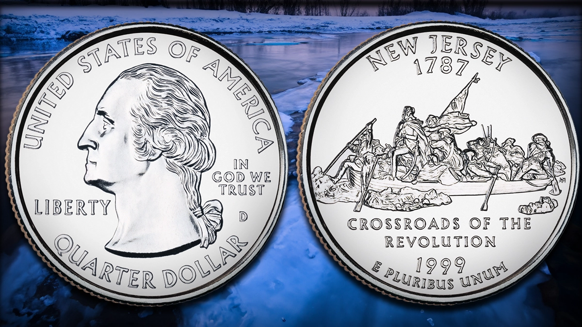 1999-D New Jersey State Quarter. Image: United States Mint / CoinWeek.