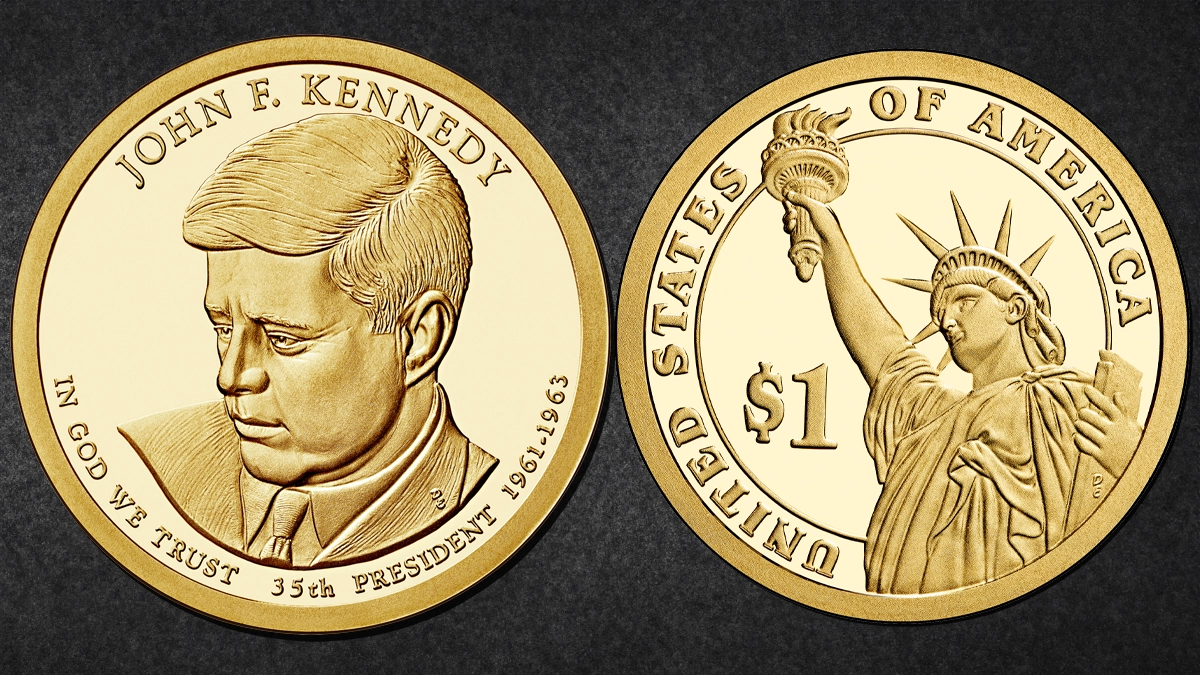 2015-S John F. Kennedy Presidential Dollar Proof. Image: United States Mint / CoinWeek.