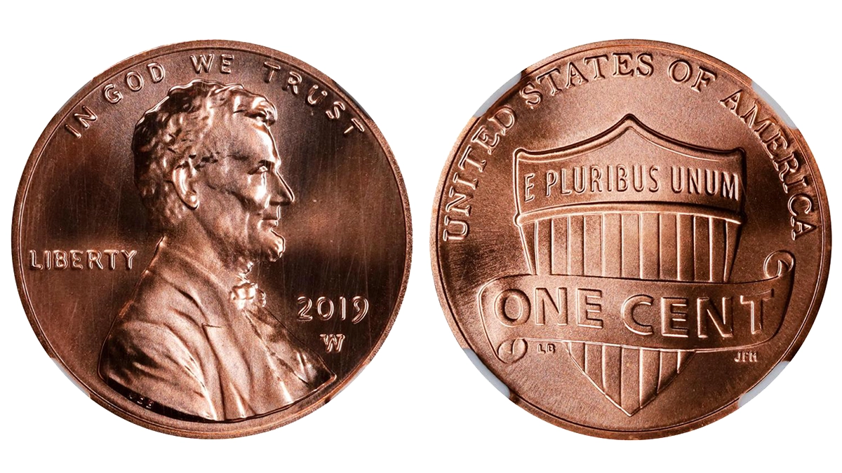 2019-W Lincoln Cent graded NGC MS70. Image: Stack's Bowers. This example sold for $240 on April 1, 2024.