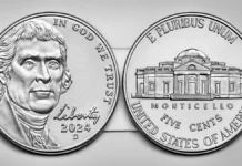 2024-D Jefferson Nickel. Image: United States Mint/CoinWeek.