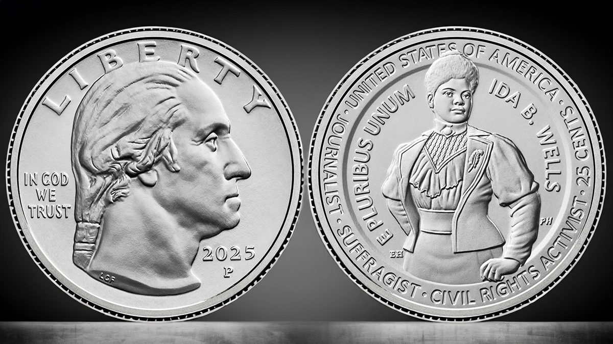 2025-P Ida Wells American Women Quarter. Image: United States Mint/CoinWeek.